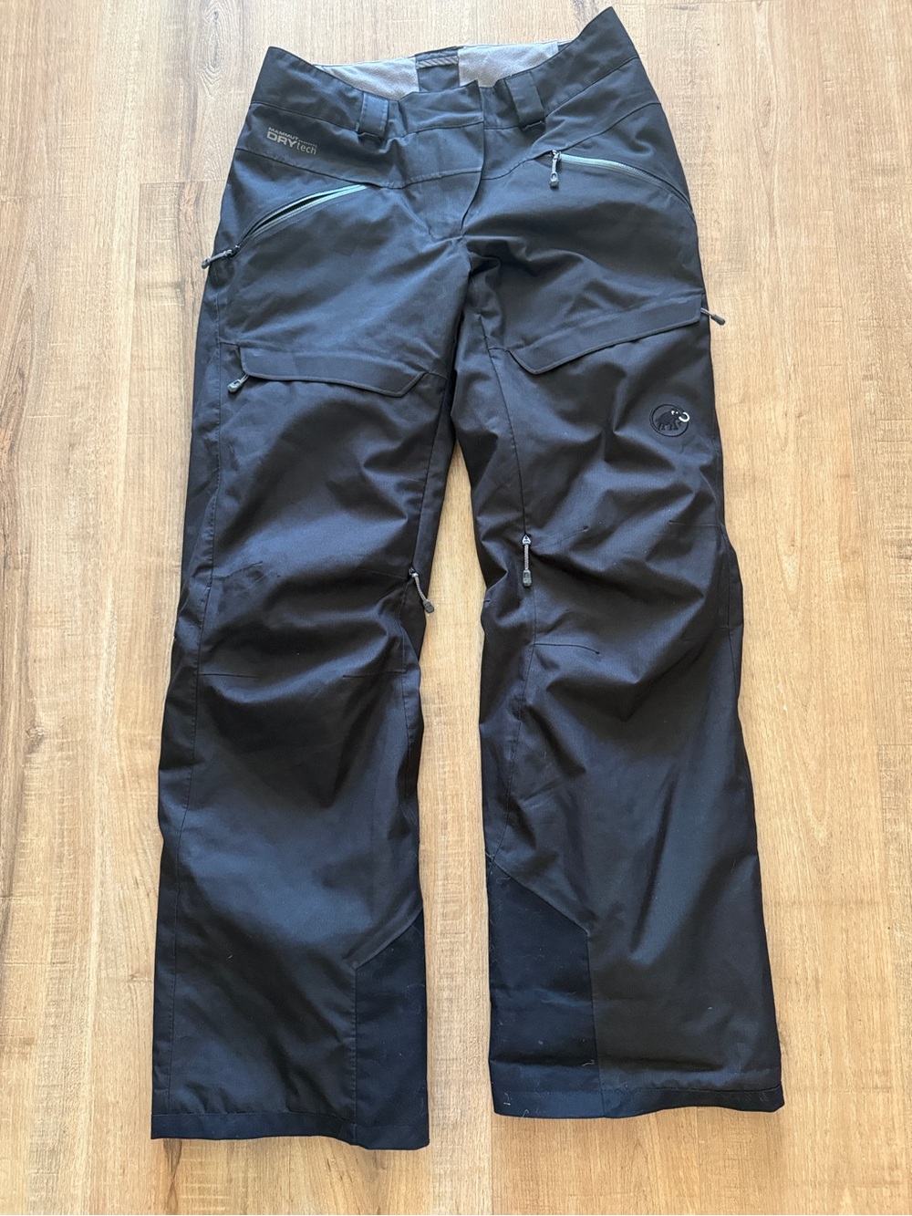 Mammut Women's Snowpants Outdoors Black Built In Gaiters 8